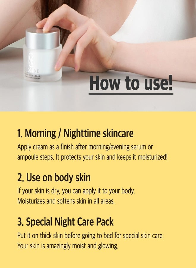 LICORNE Glow Vita Cream, Melting Vitamin C Face Moisturizer for Dark Spots & Radiance, Whipped Anti-Aging Night Cream with Hyaluronic Acid & Shea Butter, Non-Greasy Glass Skin Finish, 1.76 oz - Image 5